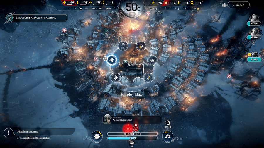Captura de juego de Frostpunk: Console Edition - PS4 - imagen 1