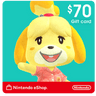 $70 Nintendo Gift Card EEUU