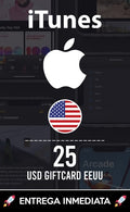 25 USD ITUNES (EEUU)