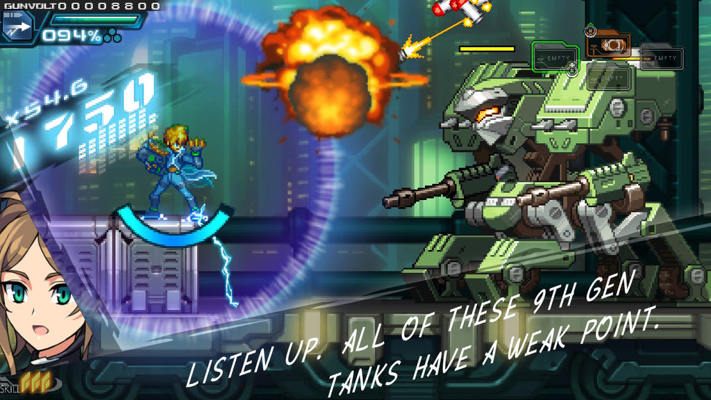 Captura de juego de Azure Striker GUNVOLT: STRIKER PACK - Nintendo Switch - imagen 1