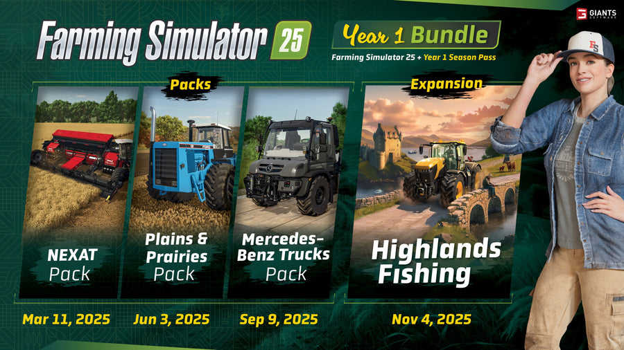 Captura de juego de Farming Simulator 25: Year 1 Bundle - PS5 - imagen 1