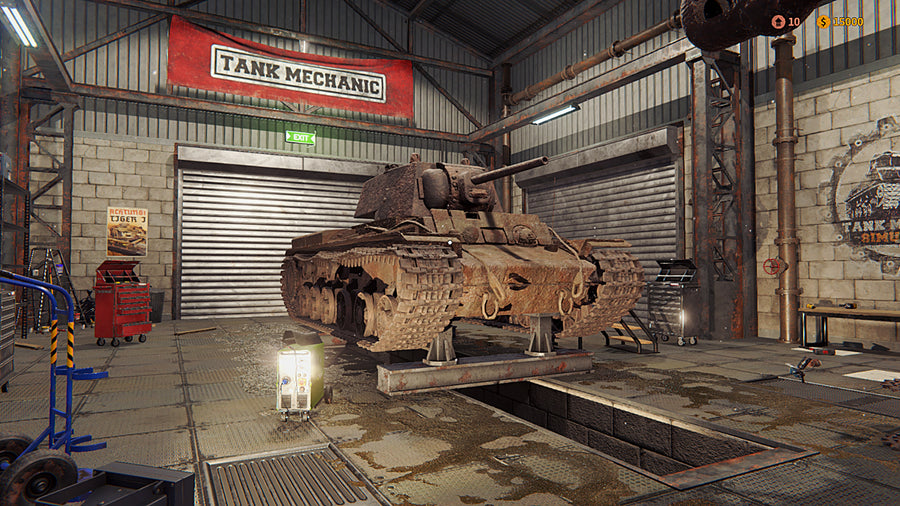Captura de juego de Tank Mechanic Simulator & Car Mechanic Simulator 2021 - PS4 - imagen 2