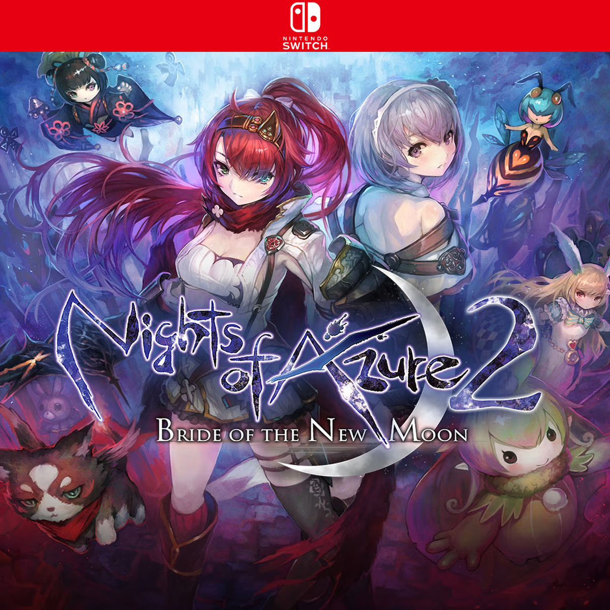 Carátula de Nights of Azure 2: Bride of the New Moon - Nintendo Switch