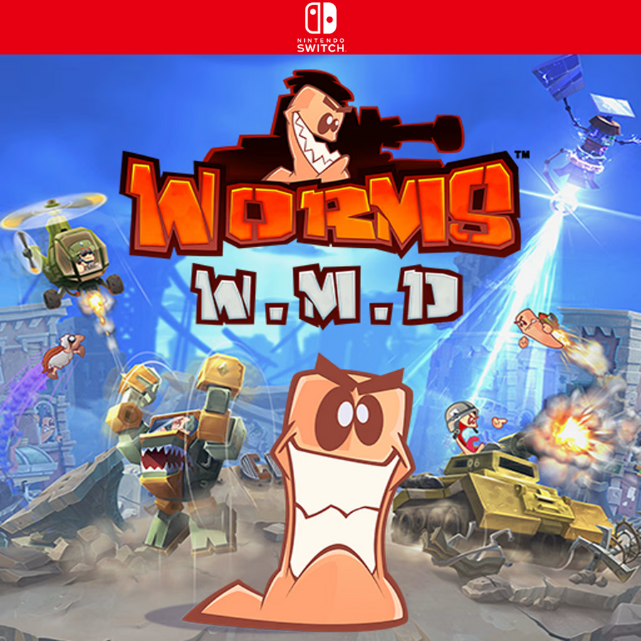 Carátula de Worms W. M. D - Nintendo Switch