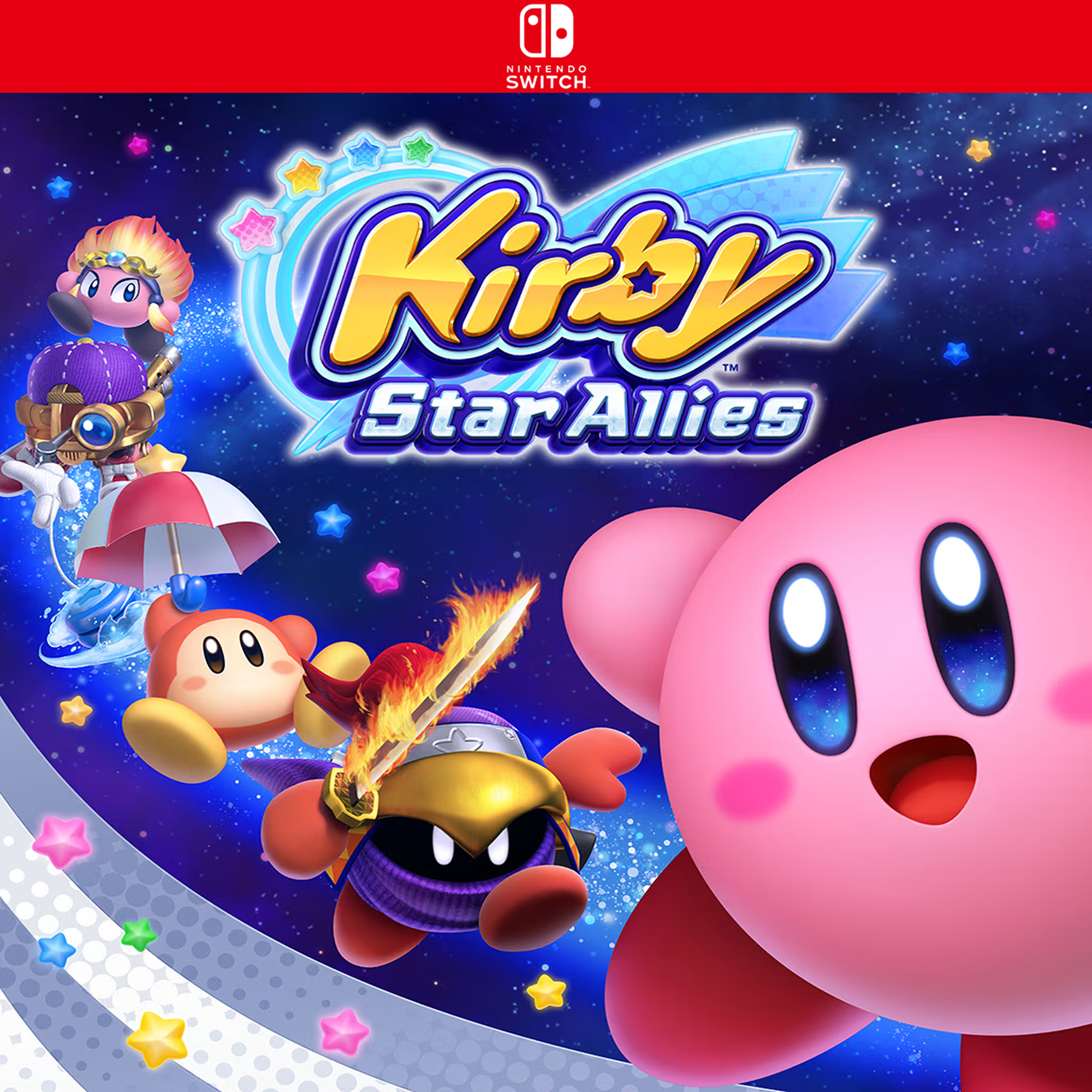Carátula de Kirby Star Allies - Nintendo Switch