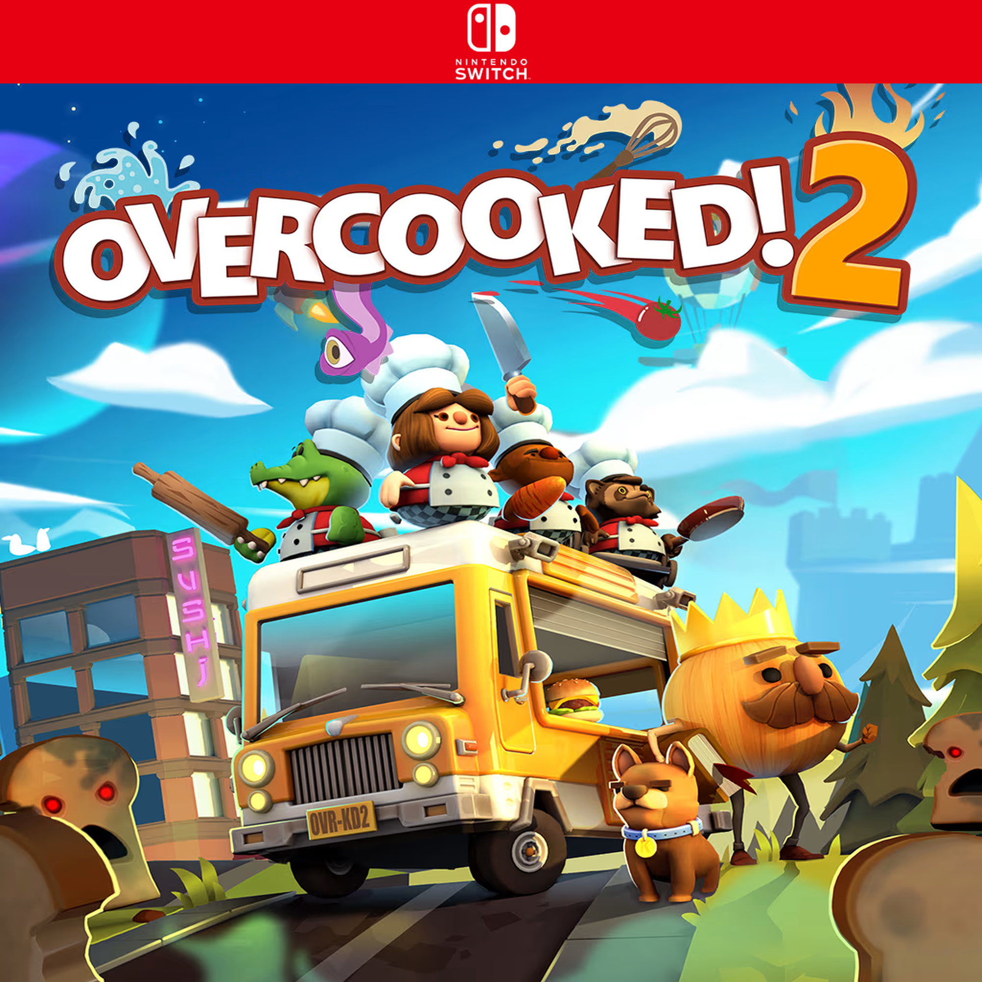 Carátula de Overcooked! 2 - Nintendo Switch