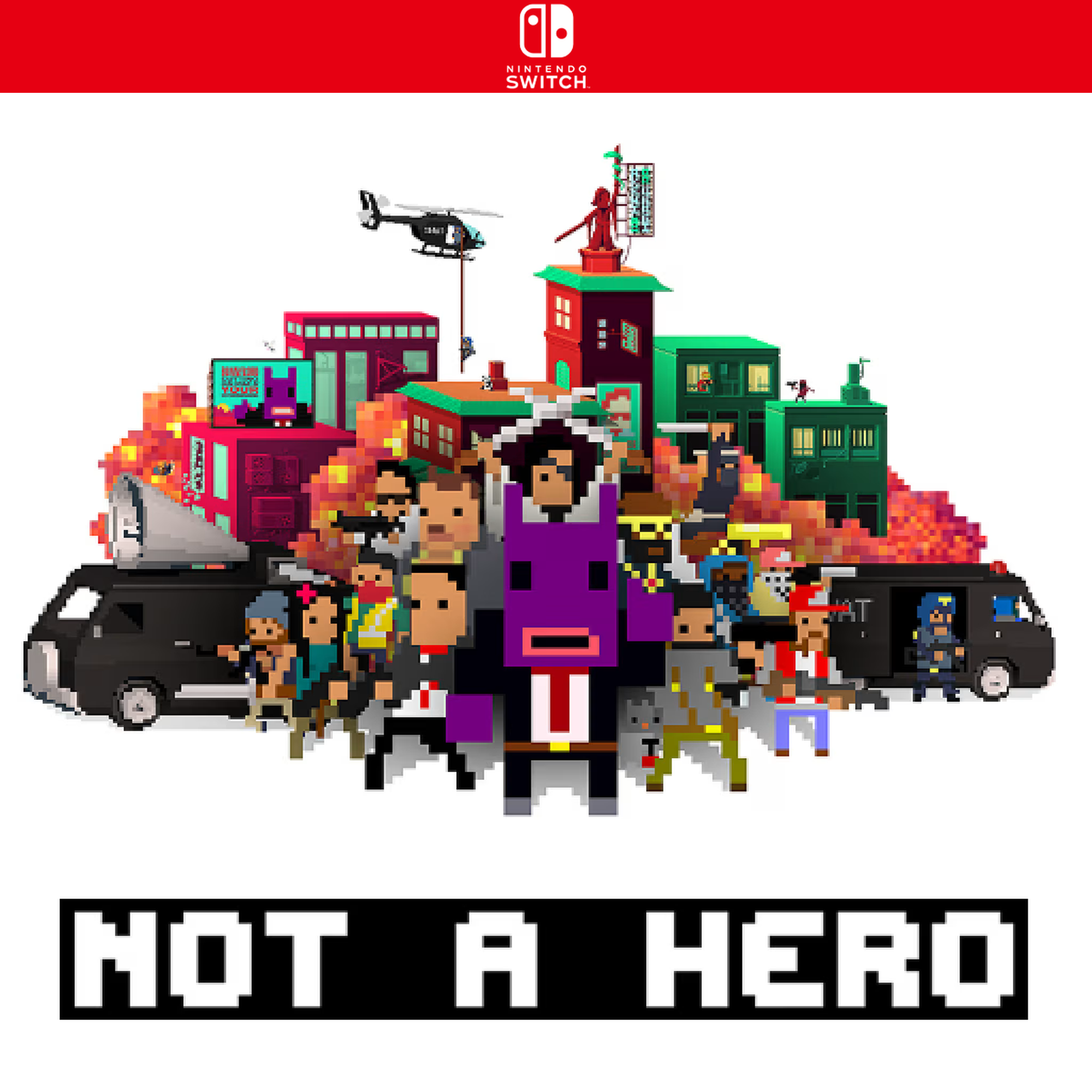 Carátula de NOT A HERO: SUPER SNAZZY EDITION - Nintendo Switch