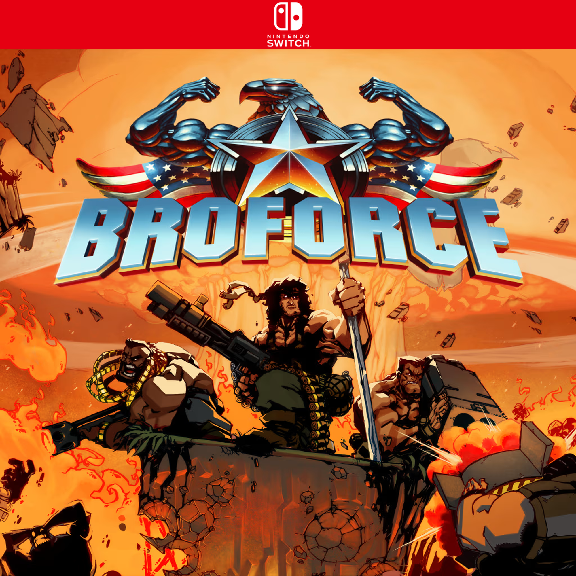 Carátula de Broforce - Nintendo Switch