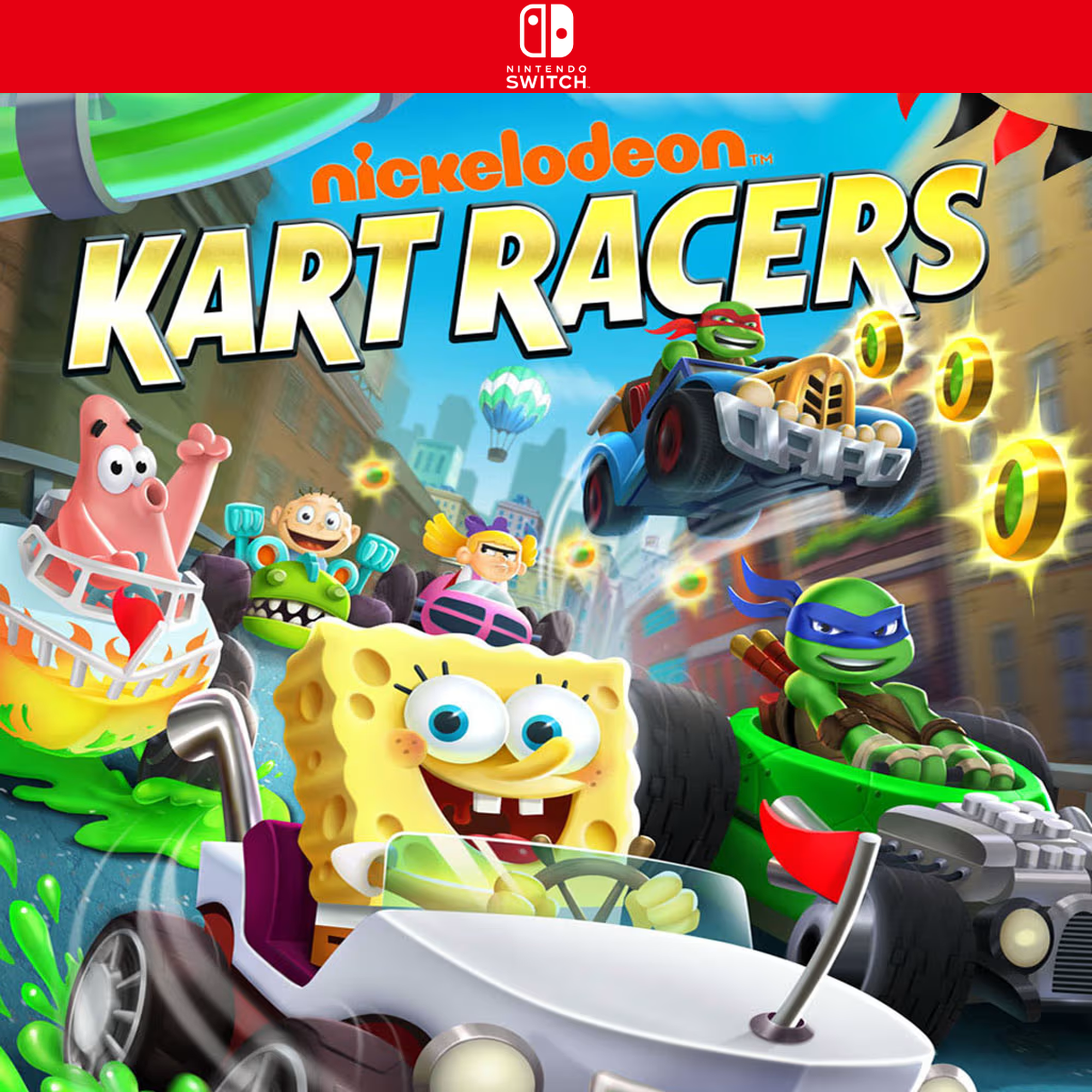 Carátula de Nickelodeon Kart Racers - Nintendo Switch