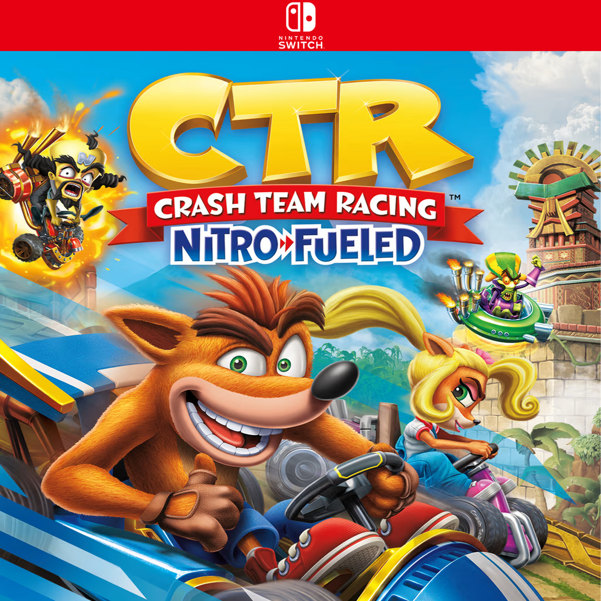 Carátula de Crash Team Racing Nitro-Fueled - Nintendo Switch
