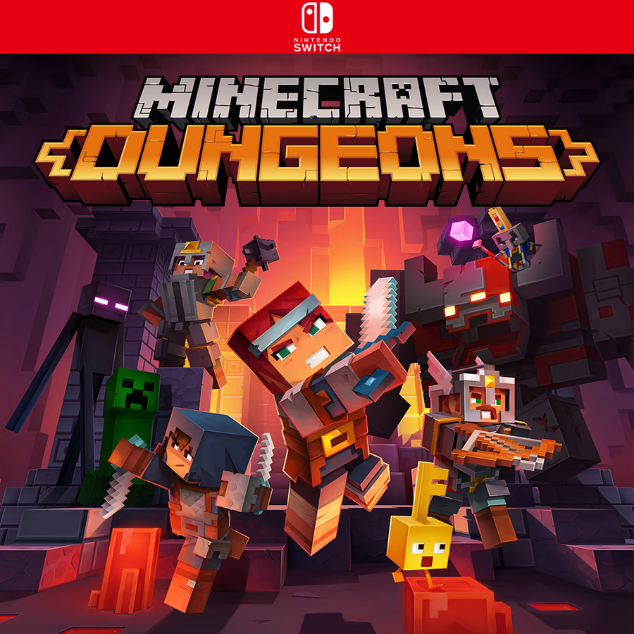 Carátula de Minecraft Dungeons - Nintendo Switch