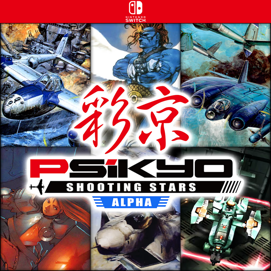 Carátula de Psikyo Shooting Stars Alpha - Nintendo Switch