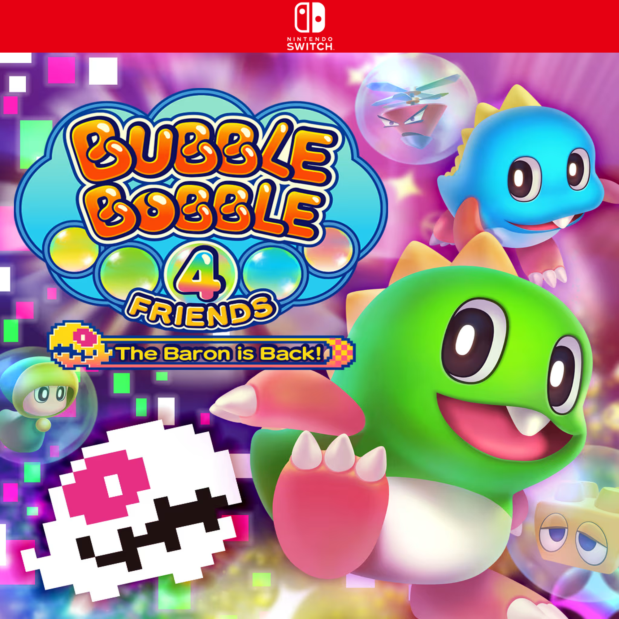 Carátula de Bubble Bobble 4 Friends: The Baron is Back! - Nintendo Switch