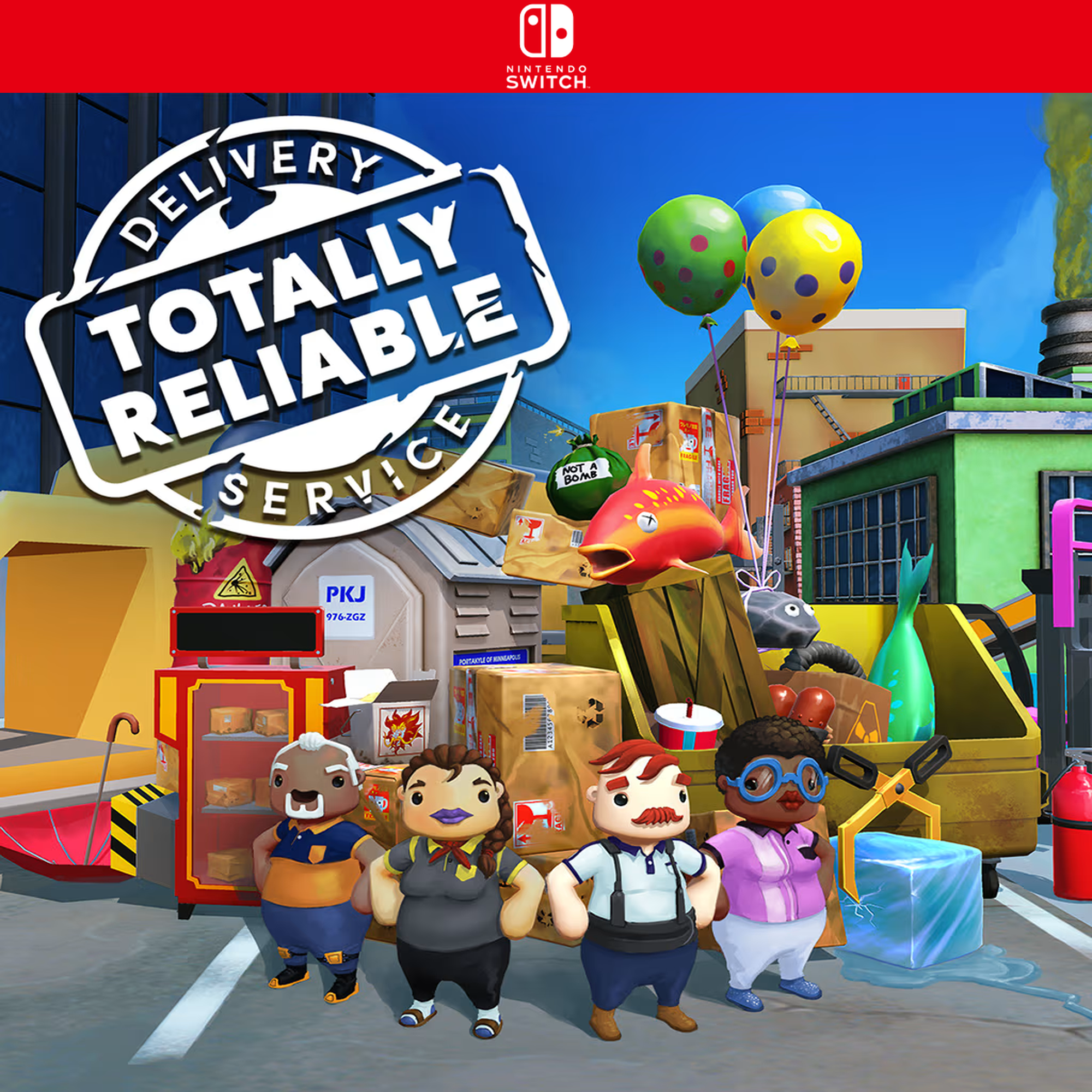 Carátula de Totally Reliable Delivery Service - Nintendo Switch