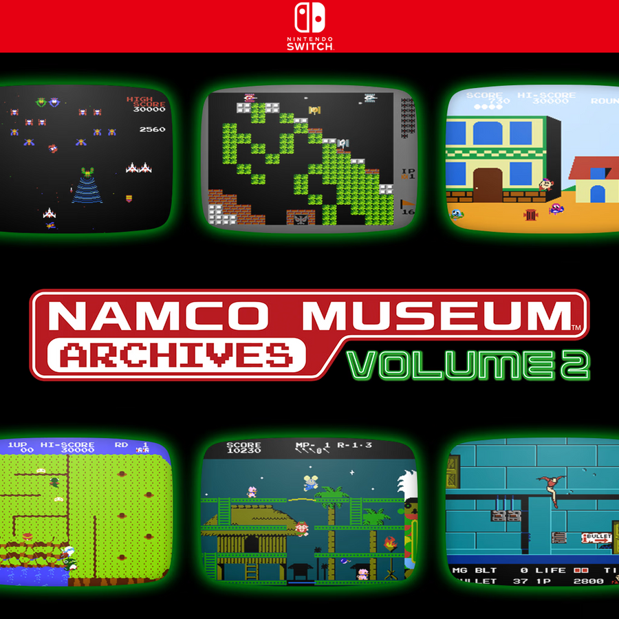 Carátula de NAMCO MUSEUM ARCHIVES Vol 2 - Nintendo Switch