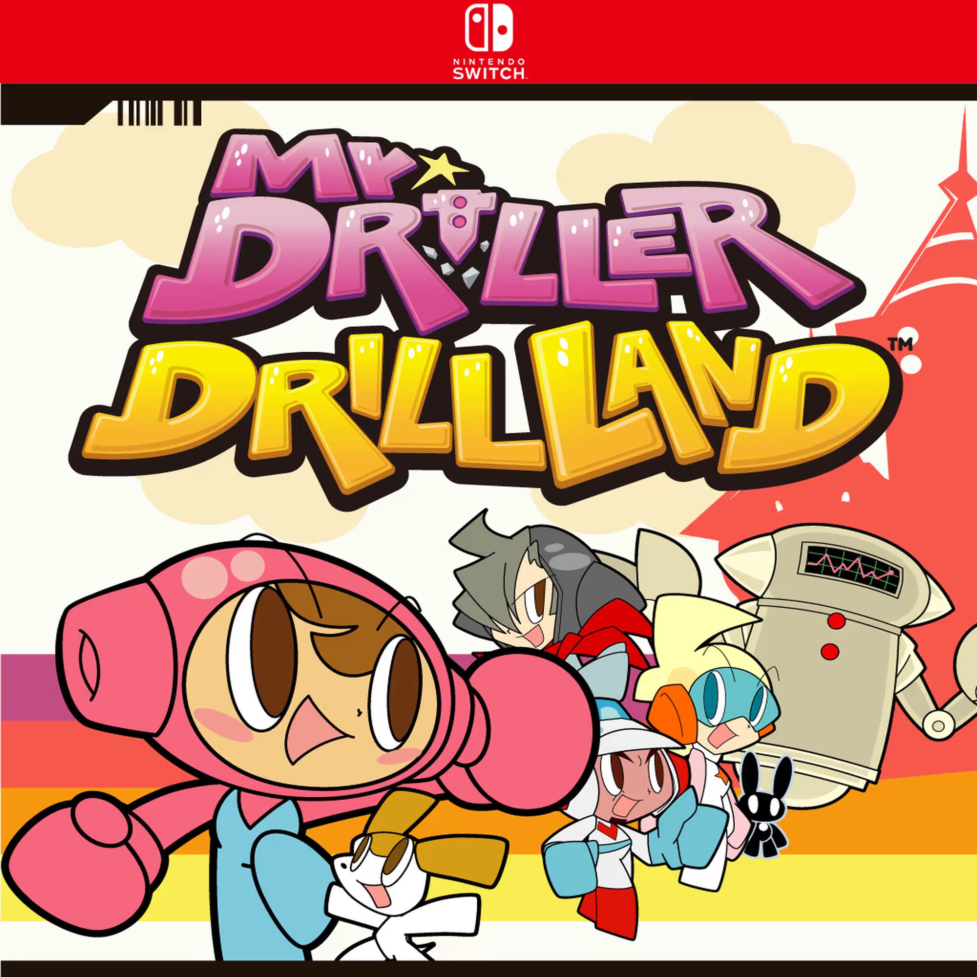 Carátula de Mr. DRILLER DrillLand - Nintendo Switch