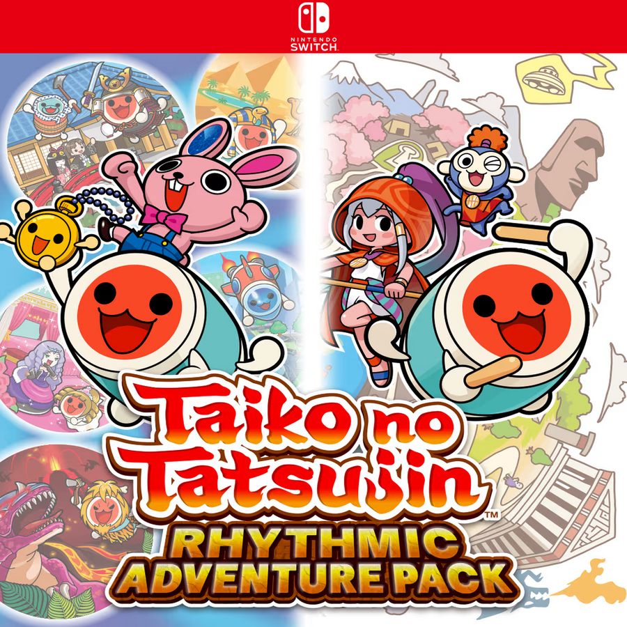 Carátula de Taiko no Tatsujin: Rhythmic Adventure Pack - Nintendo Switch