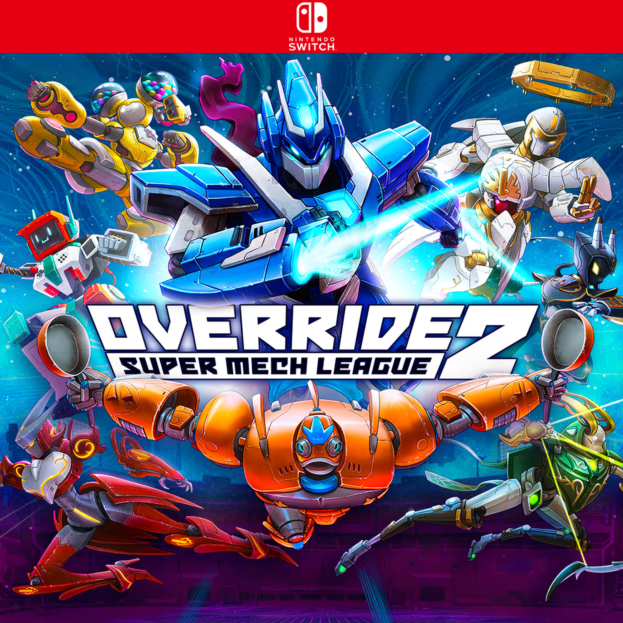Carátula de Override 2: Super Mech League - Nintendo Switch