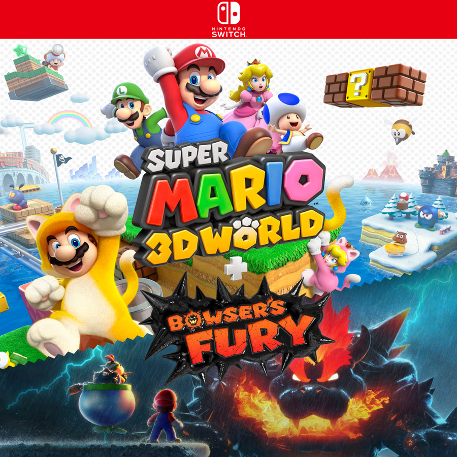 Carátula de Super Mario 3D World + Bowsers Fury - Nintendo Switch