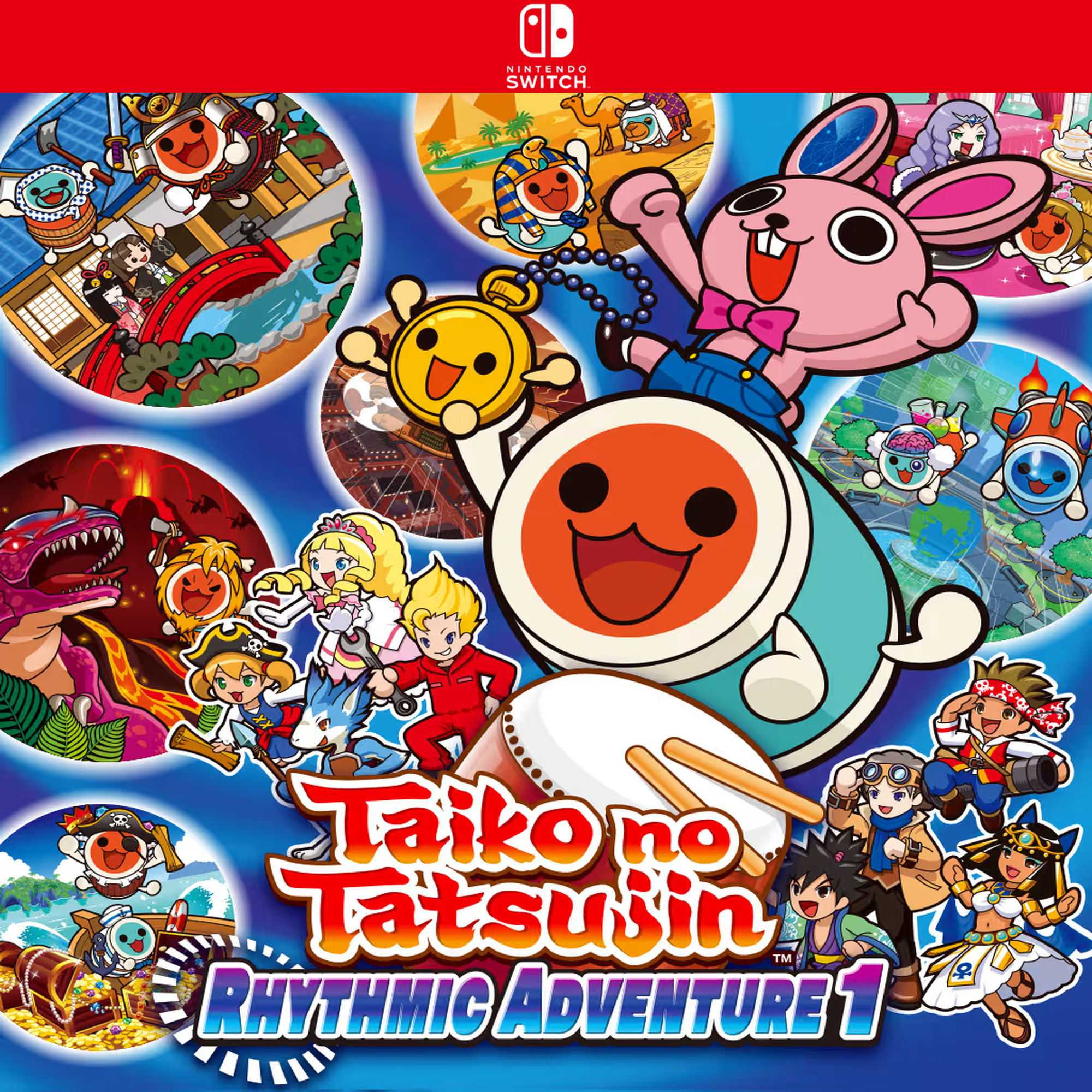 Carátula de Taiko no Tatsujin: Rhythmic Adventure 1 - Nintendo Switch