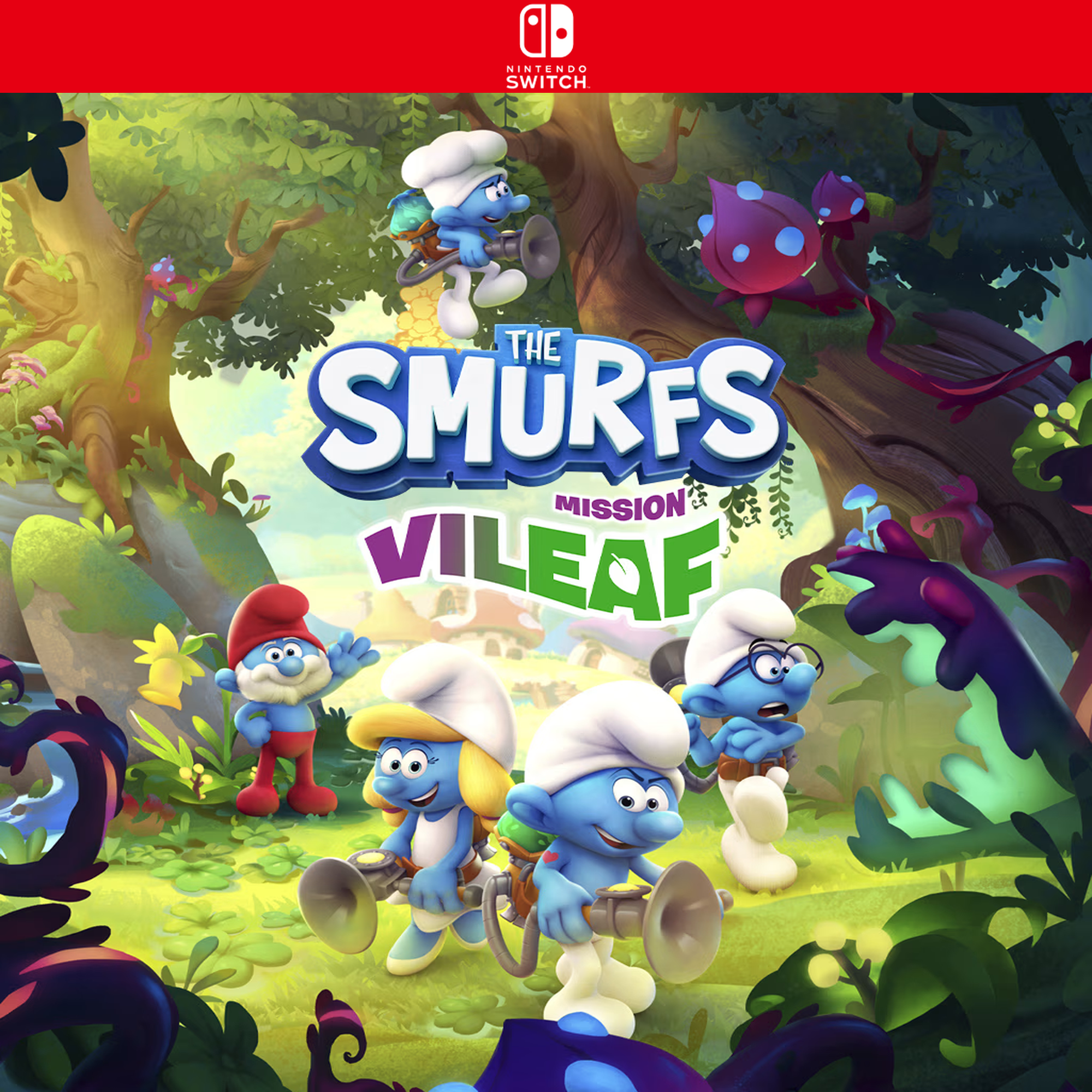 Carátula de The Smurfs - Mission Vileaf - Nintendo Switch