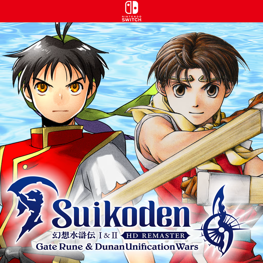 Carátula de Suikoden I&II HD Remaster Gate Rune and Dunan Unification Wars - Nintendo Switch