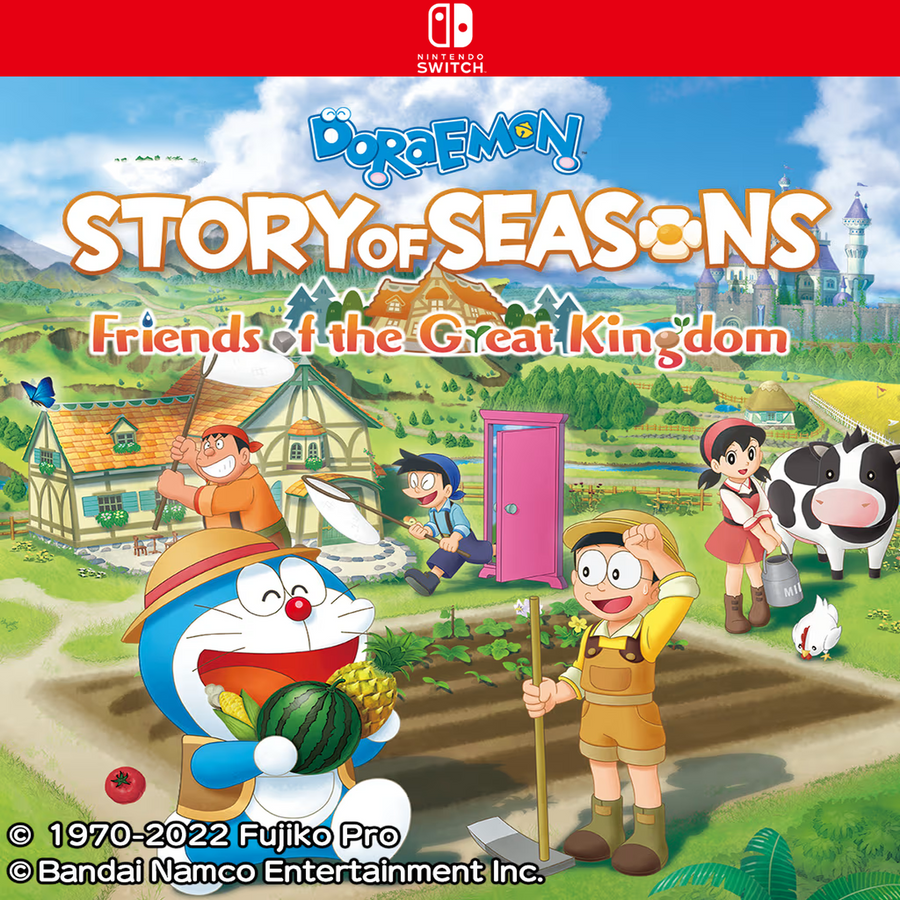 Carátula de DORAEMON STORY OF SEASONS: Friends of the Great Kingdom - Nintendo Switch