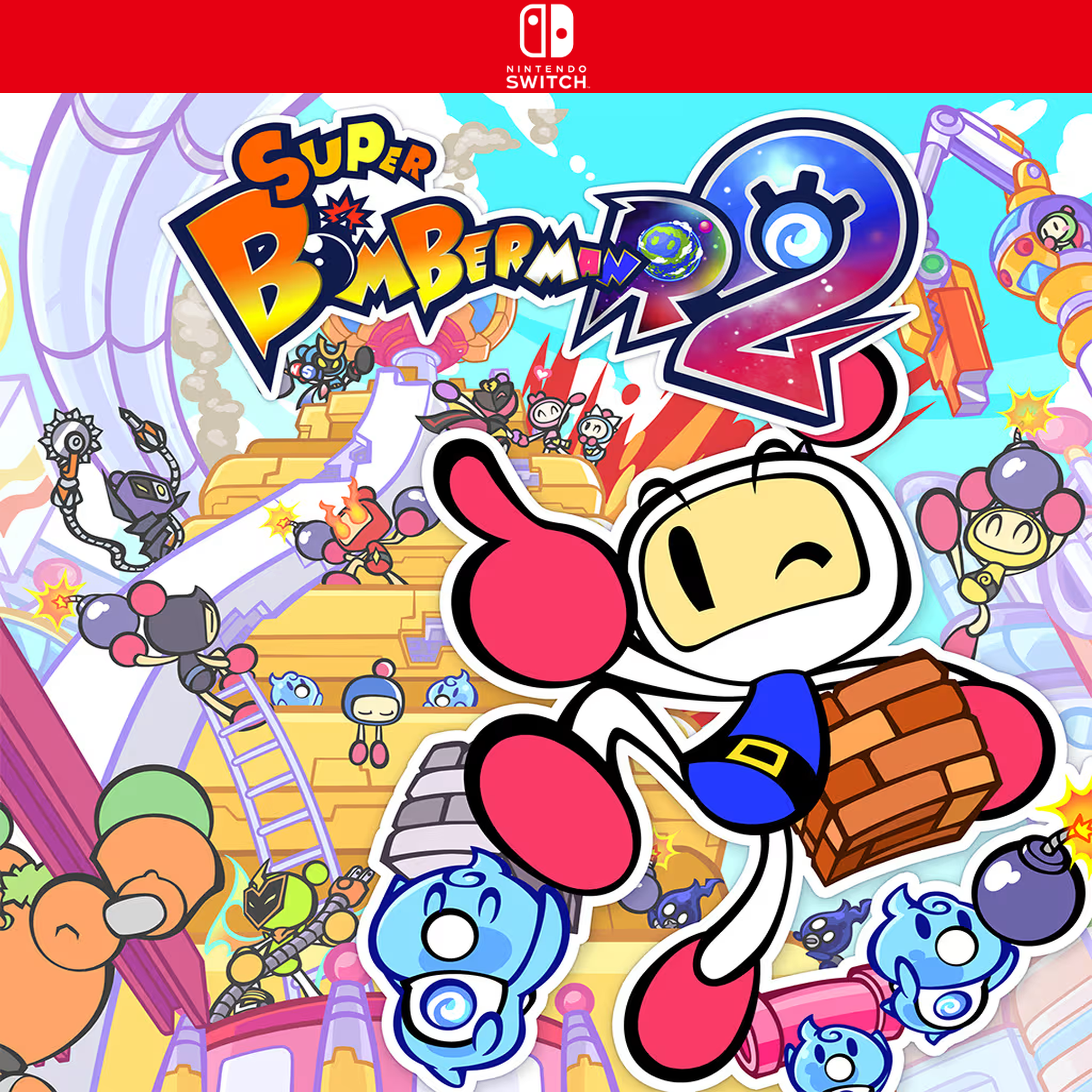 Carátula de SUPER BOMBERMAN R 2 - Nintendo Switch