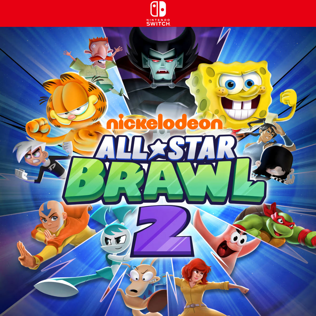 Carátula de Nickelodeon All-Star Brawl 2 - Nintendo Switch