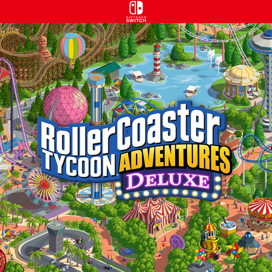 Carátula de RollerCoaster Tycoon Adventures Deluxe - Nintendo Switch