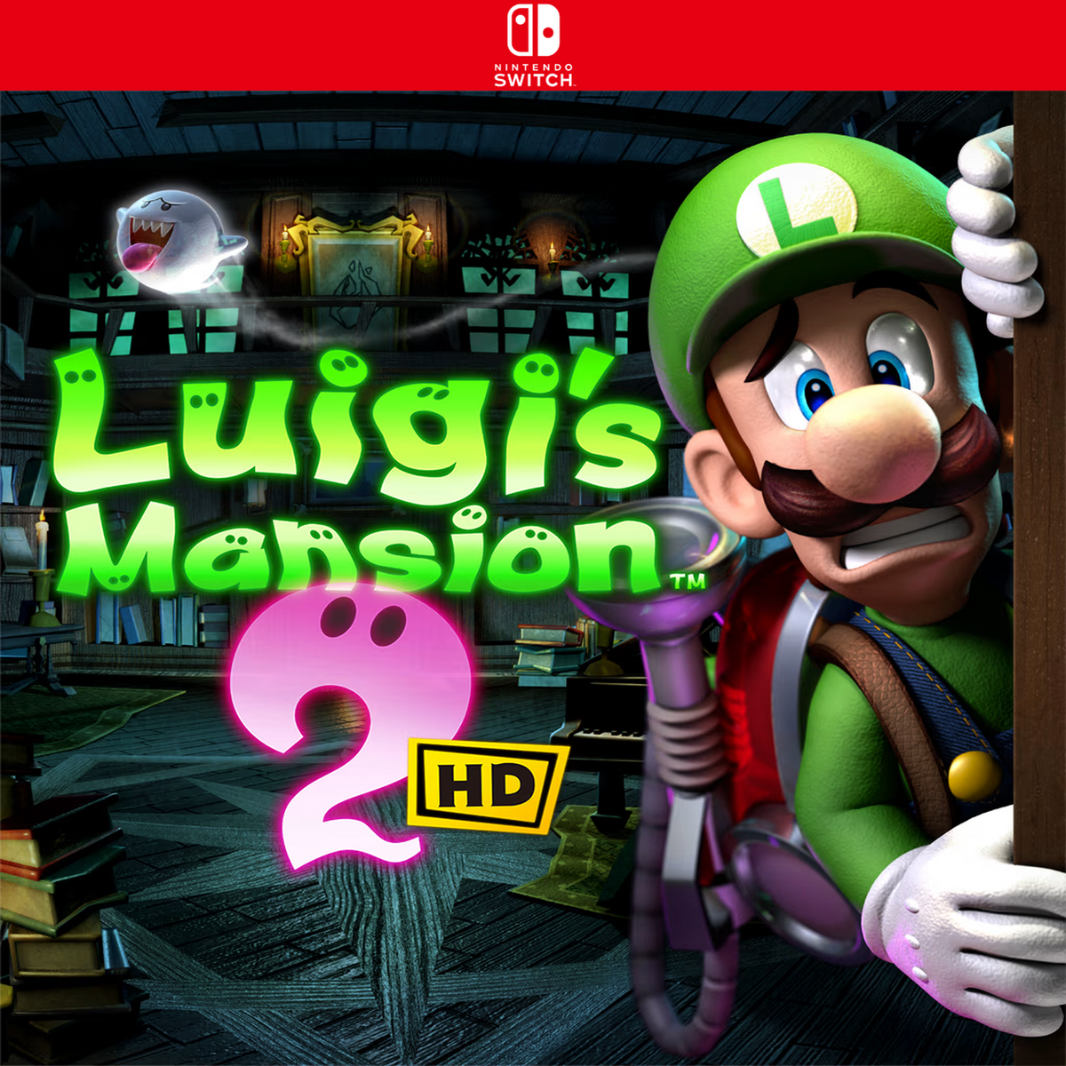 Carátula de Luigis Mansion 2 HD - Nintendo Switch