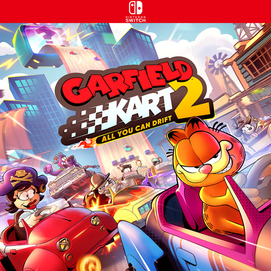 Carátula de Garfield Kart 2 - All You Can Drift - Nintendo Switch
