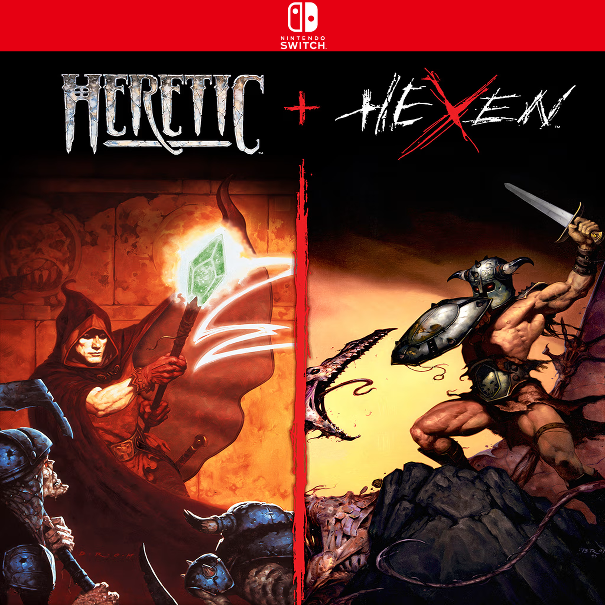 Carátula de Heretic + Hexen - Nintendo Switch