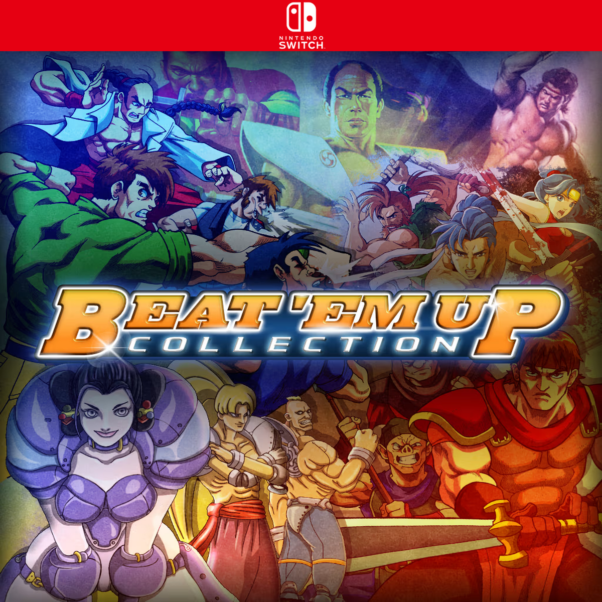 Carátula de Beat Em Up Collection (QUByte Classics) - Nintendo Switch