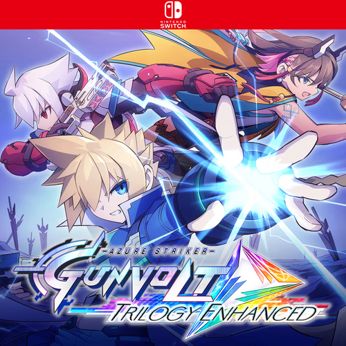 Carátula de Azure Striker Gunvolt Trilogy Enhanced - Nintendo Switch