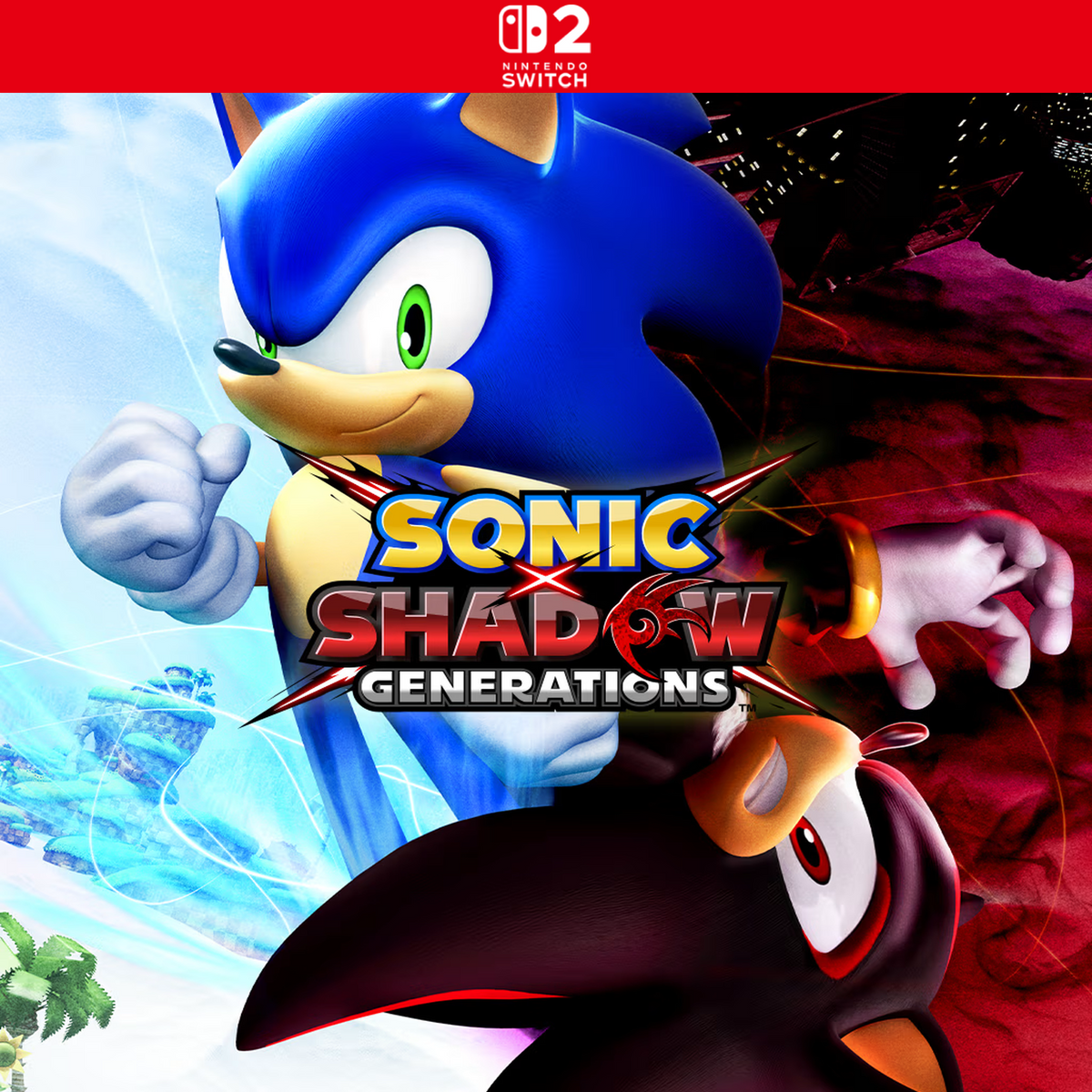 Carátula de SONIC X SHADOW GENERATIONS - Nintendo Switch 2
