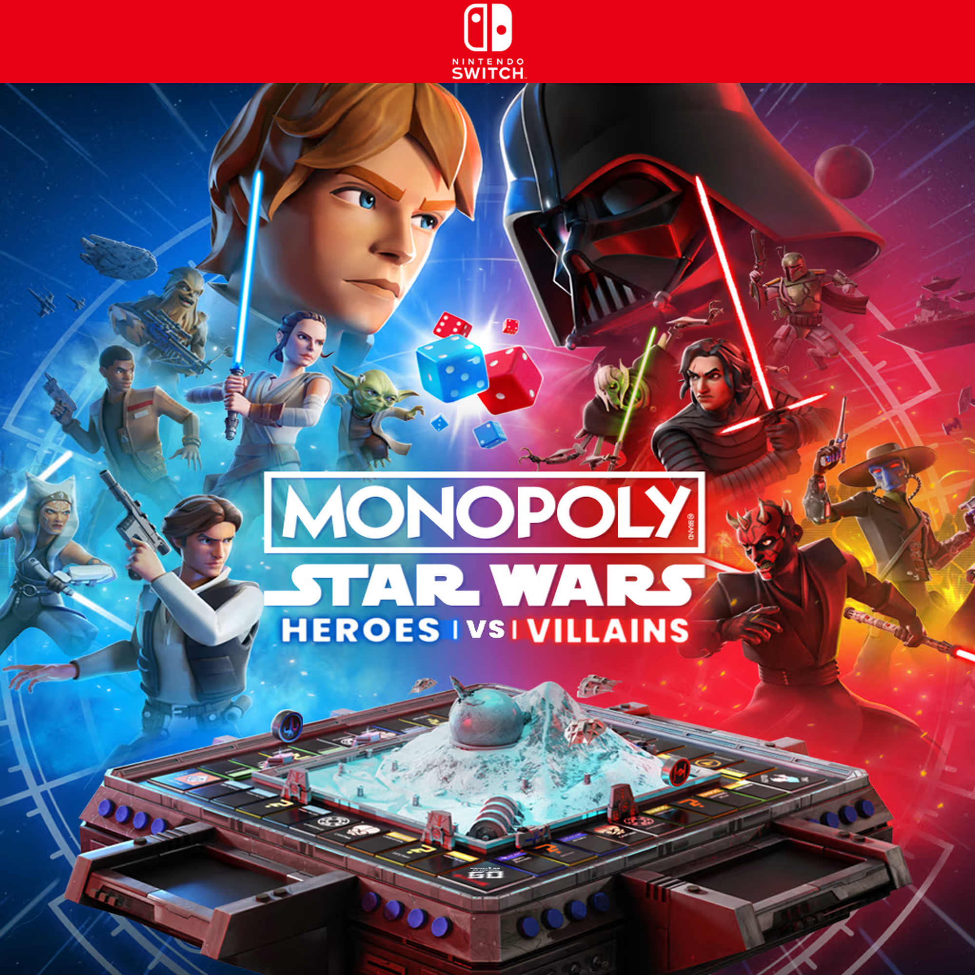 Carátula de Monopoly: Star Wars Heroes vs. Villains - Nintendo Switch