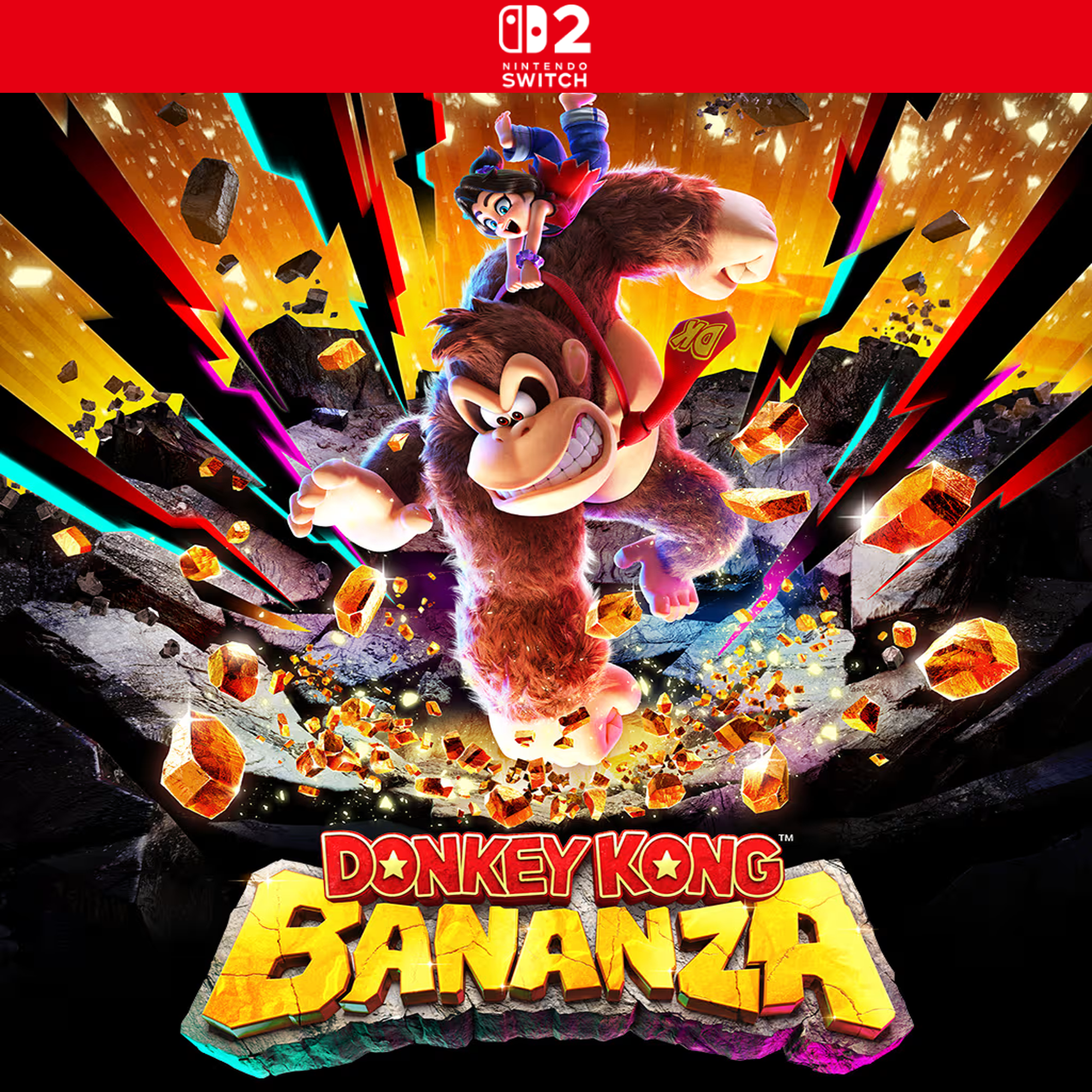 Carátula de Donkey Kong Bananza - Nintendo Switch 2