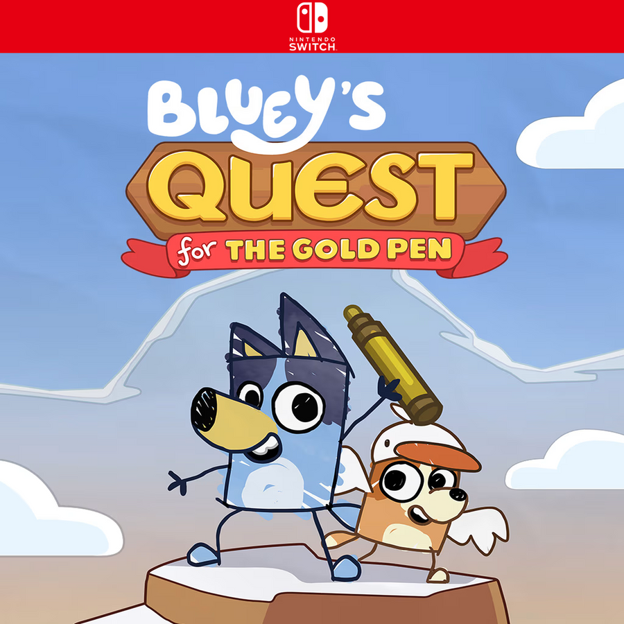 Carátula de Blueys Quest For The Gold Pen - Nintendo Switch