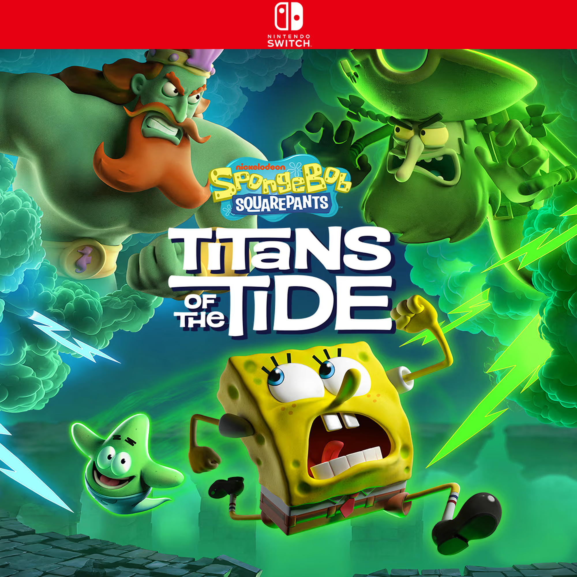 Carátula de SpongeBob SquarePants: Titans of the Tide - Nintendo Switch