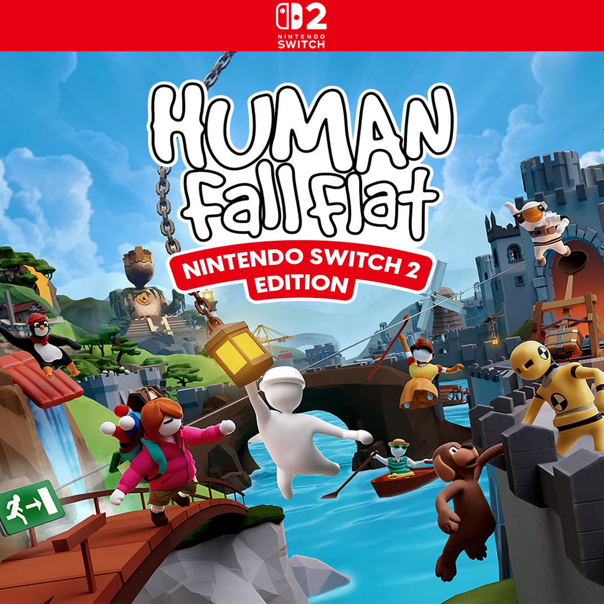 Carátula de Human Fall Flat - Nintendo Switch 2 Edition