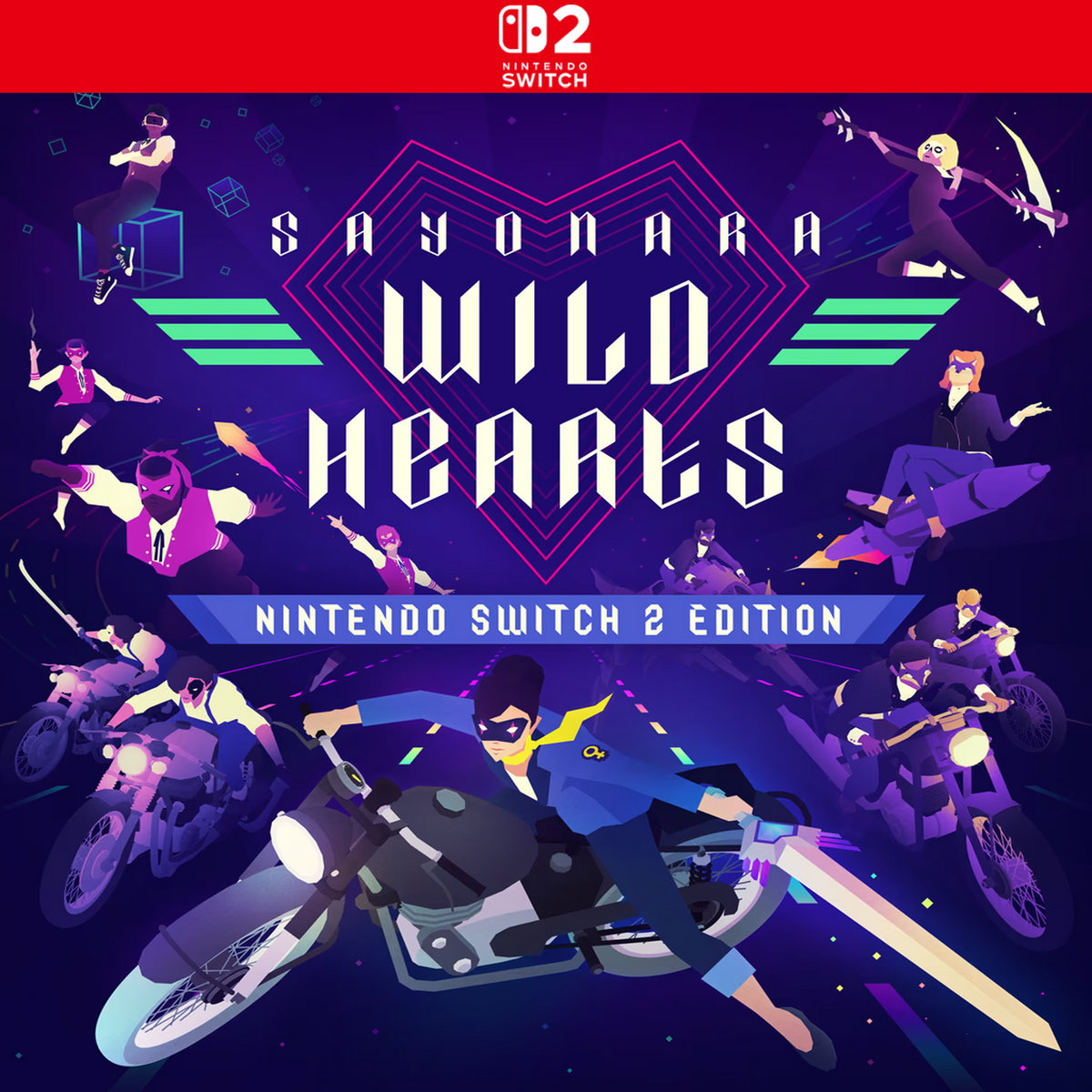 Carátula de Sayonara Wild Hearts - Nintendo Switch 2 Edition