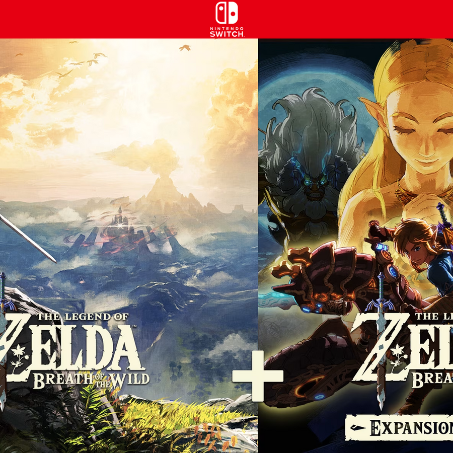 Carátula de The Legend of Zelda: Breath of the Wild and The Legend of Zelda: Breath of the Wild Expansion Pass Bundle - Nintendo Switch