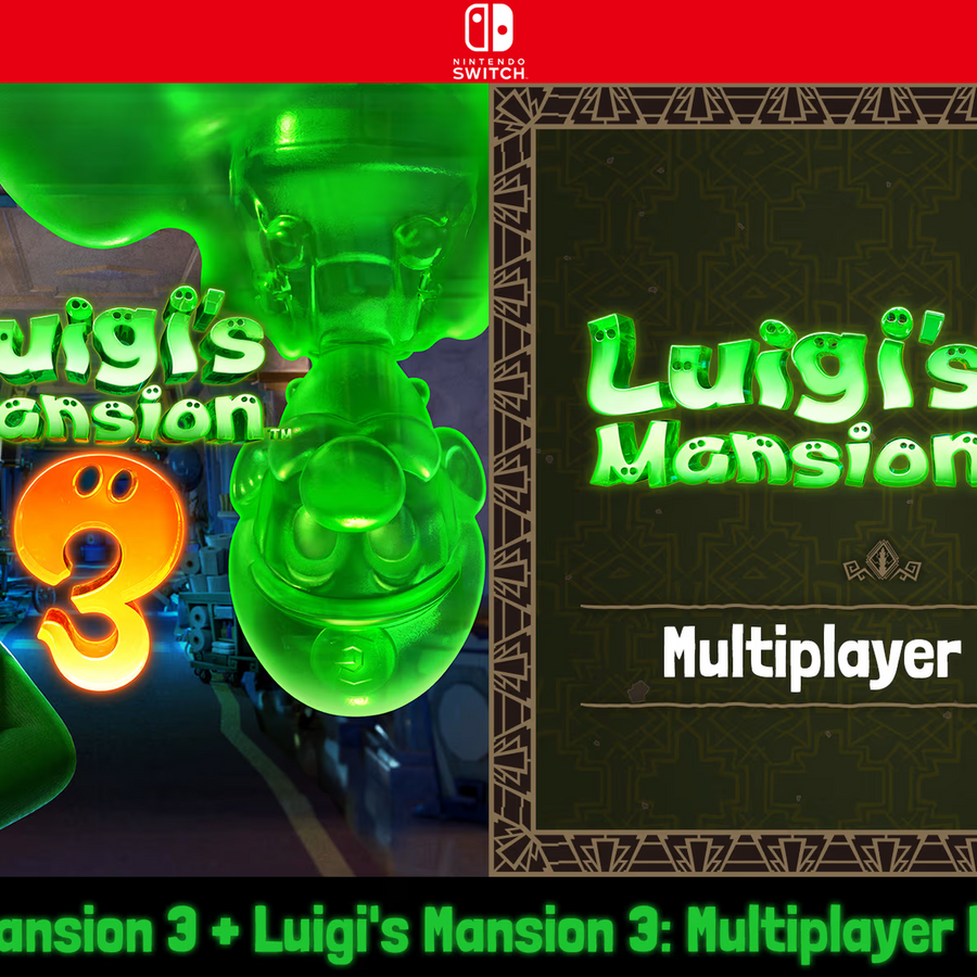 Carátula de Luigis Mansion 3 + Multiplayer Pack Set - Nintendo Switch