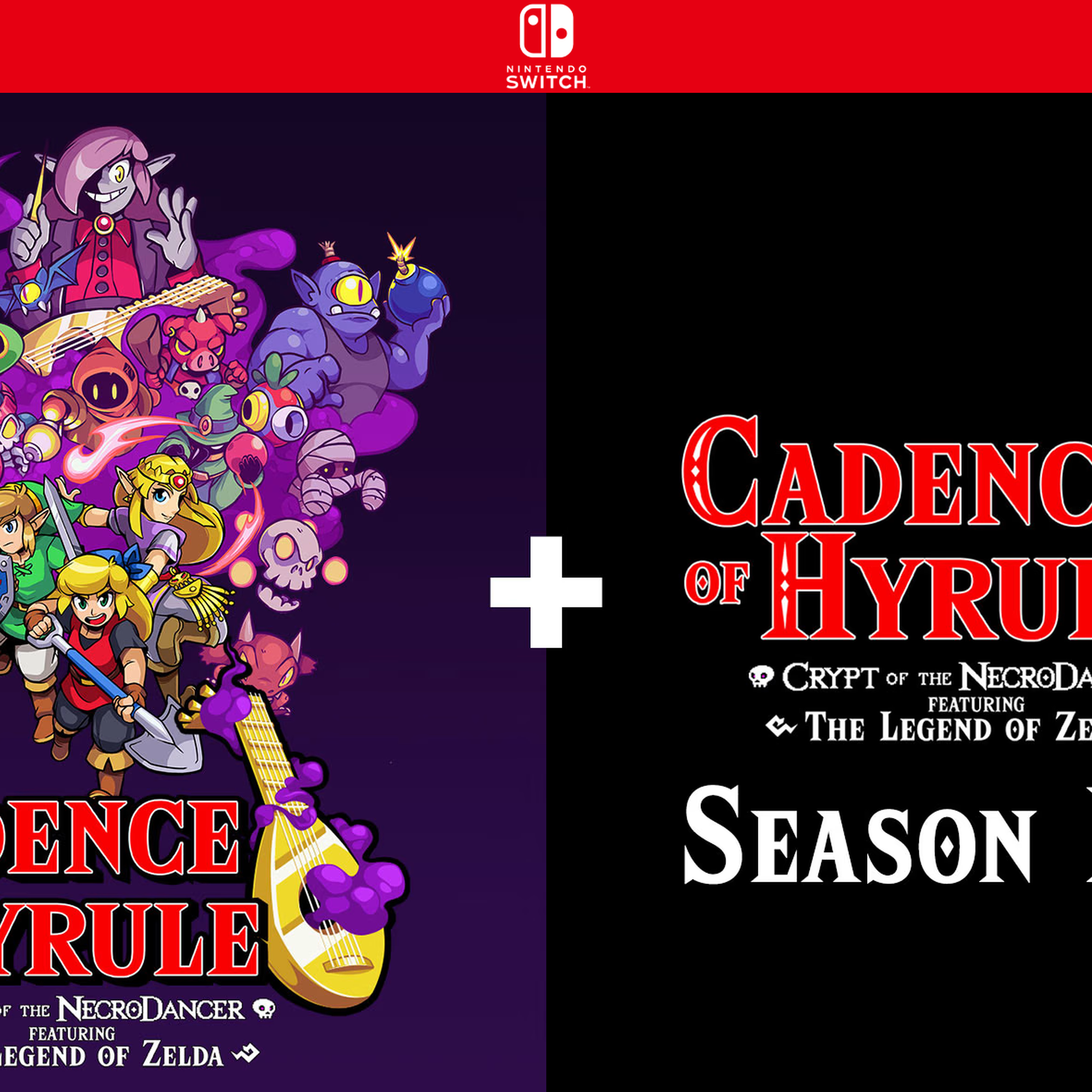 Carátula de Cadence of Hyrule: Crypt of the NecroDancer featuring The Legend of Zelda + Cadence of Hyrule Season Pass - Nintendo Switch