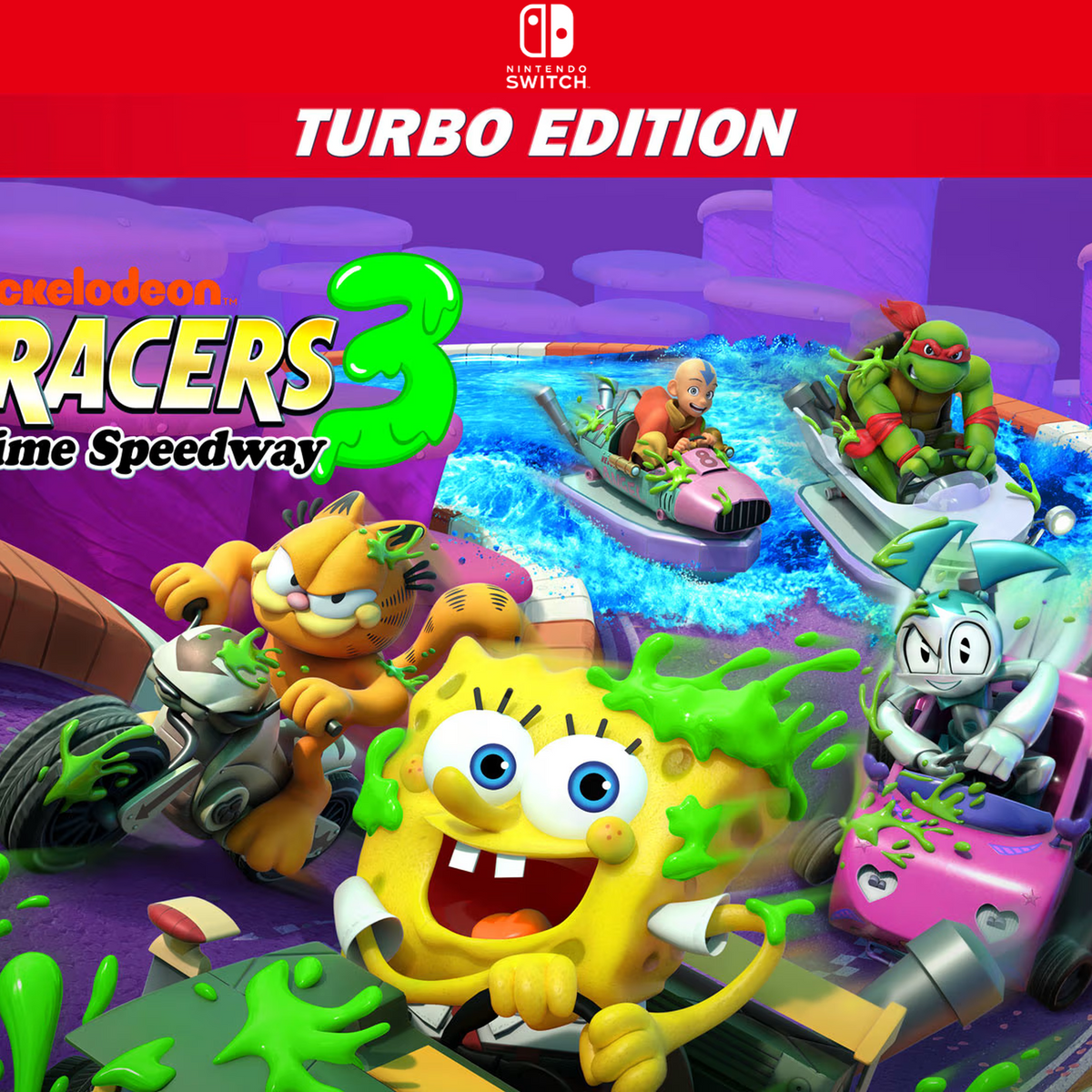 Carátula de Nickelodeon Kart Racers 3: Slime Speedway Turbo Edition - Nintendo Switch