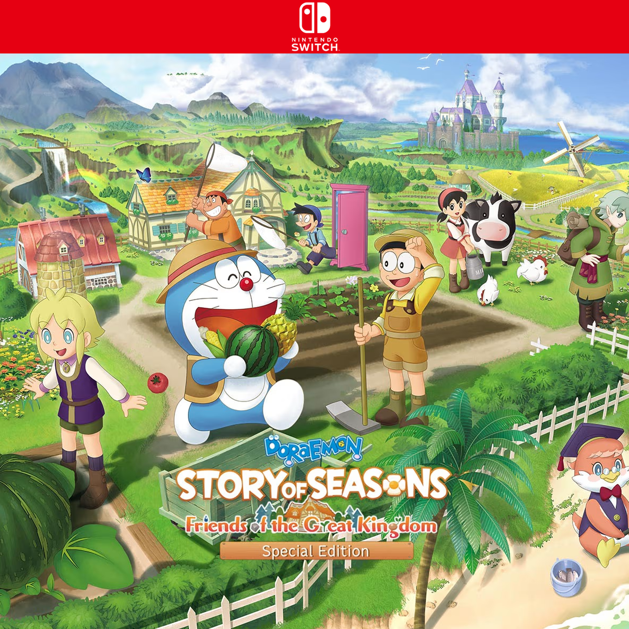 Carátula de DORAEMON STORY OF SEASONS: Friends of the Great Kingdom Special Edition - Nintendo Switch