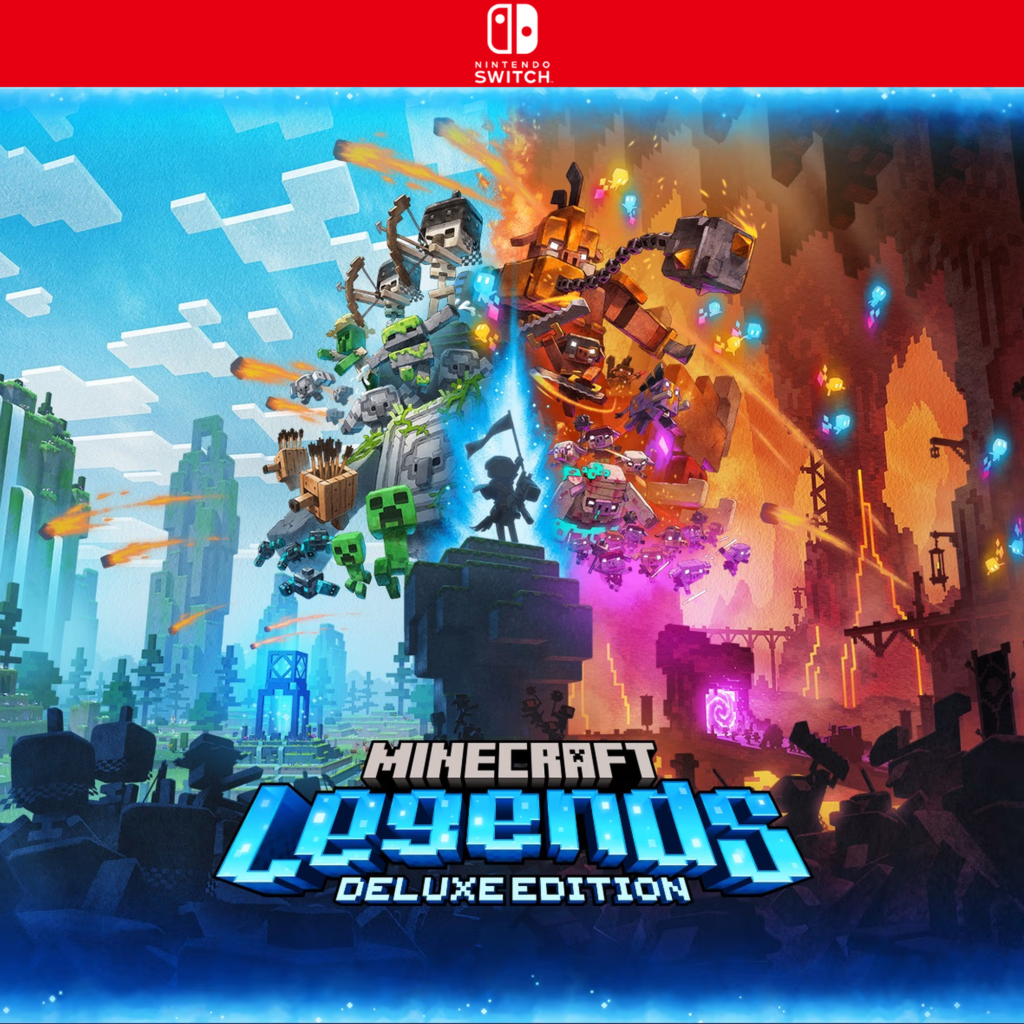 Carátula de Minecraft Legends Deluxe Edition - Nintendo Switch