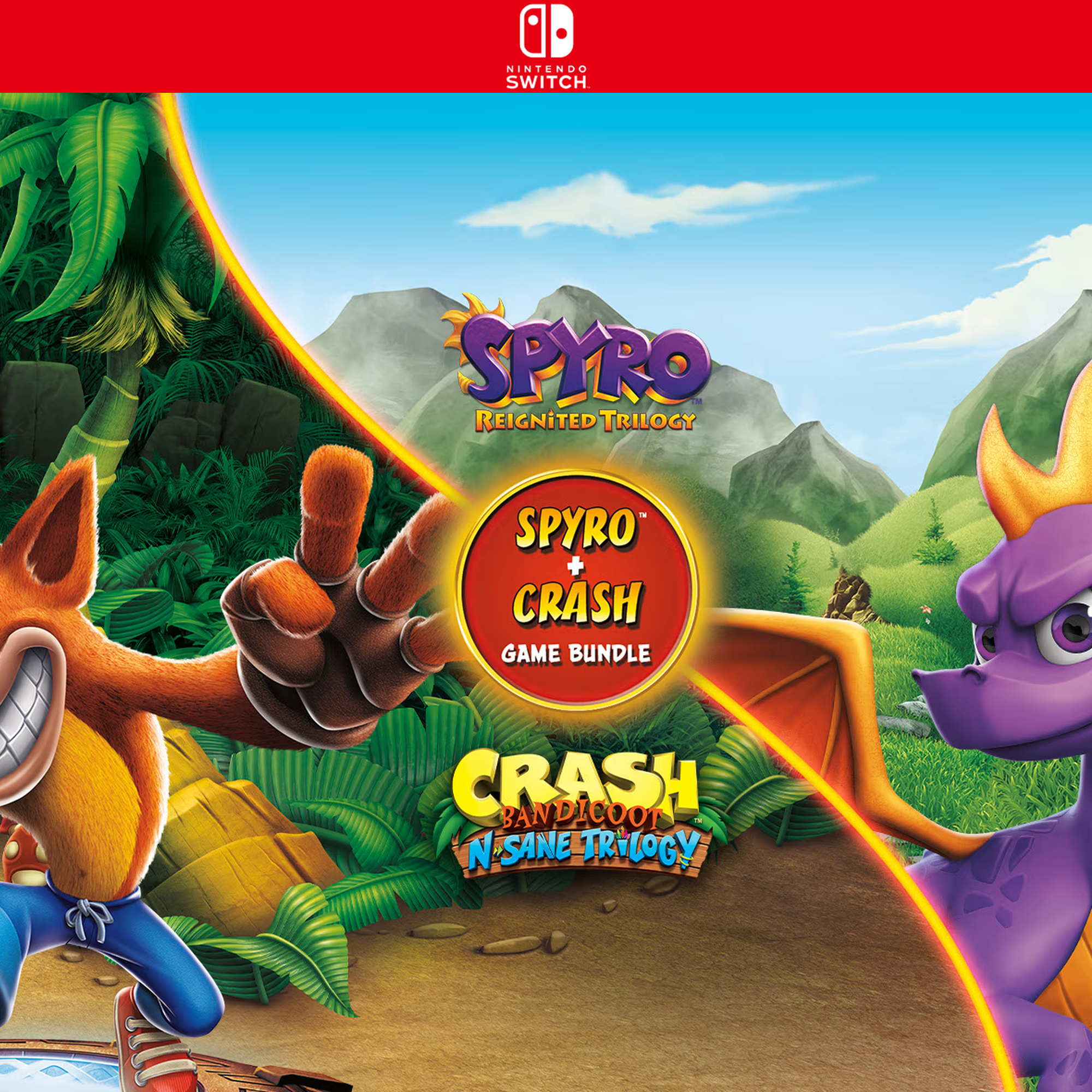 Carátula de Spyro + Crash Remastered Game Bundle - Nintendo Switch