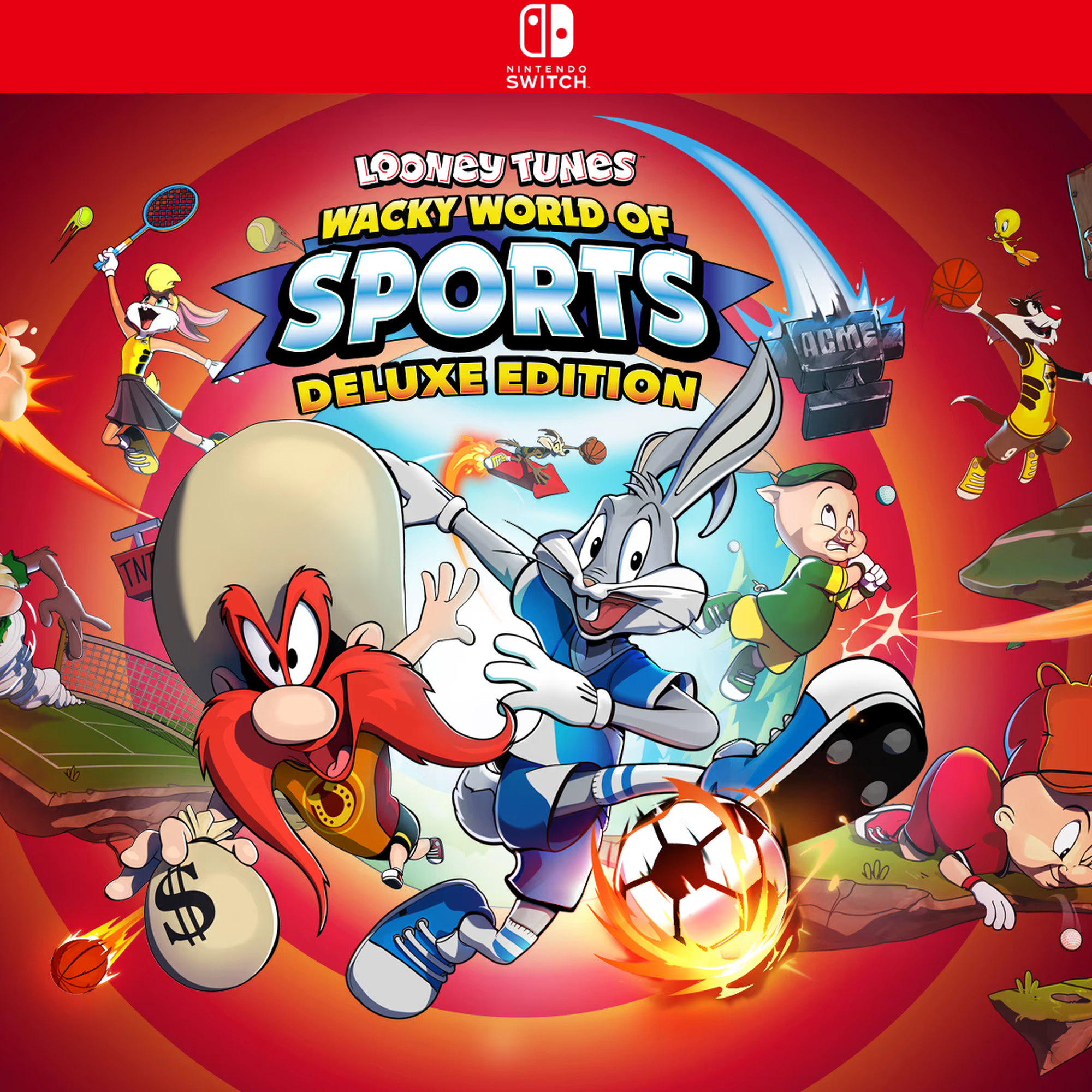 Carátula de Looney Tunes: Wacky World of Sports - Deluxe Edition - Nintendo Switch